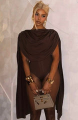 Drape Cape Bodysuit