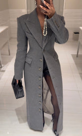 Single Breasted Long Coat