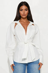 Cut-Out Tailored Shirt