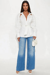 Cut-Out Tailored Shirt