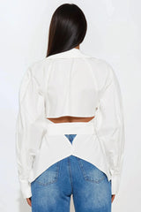 Cut-Out Tailored Shirt