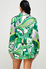 Green 2-Piece Skirt Set