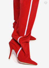 Track Pantaboots With Attached Shoes