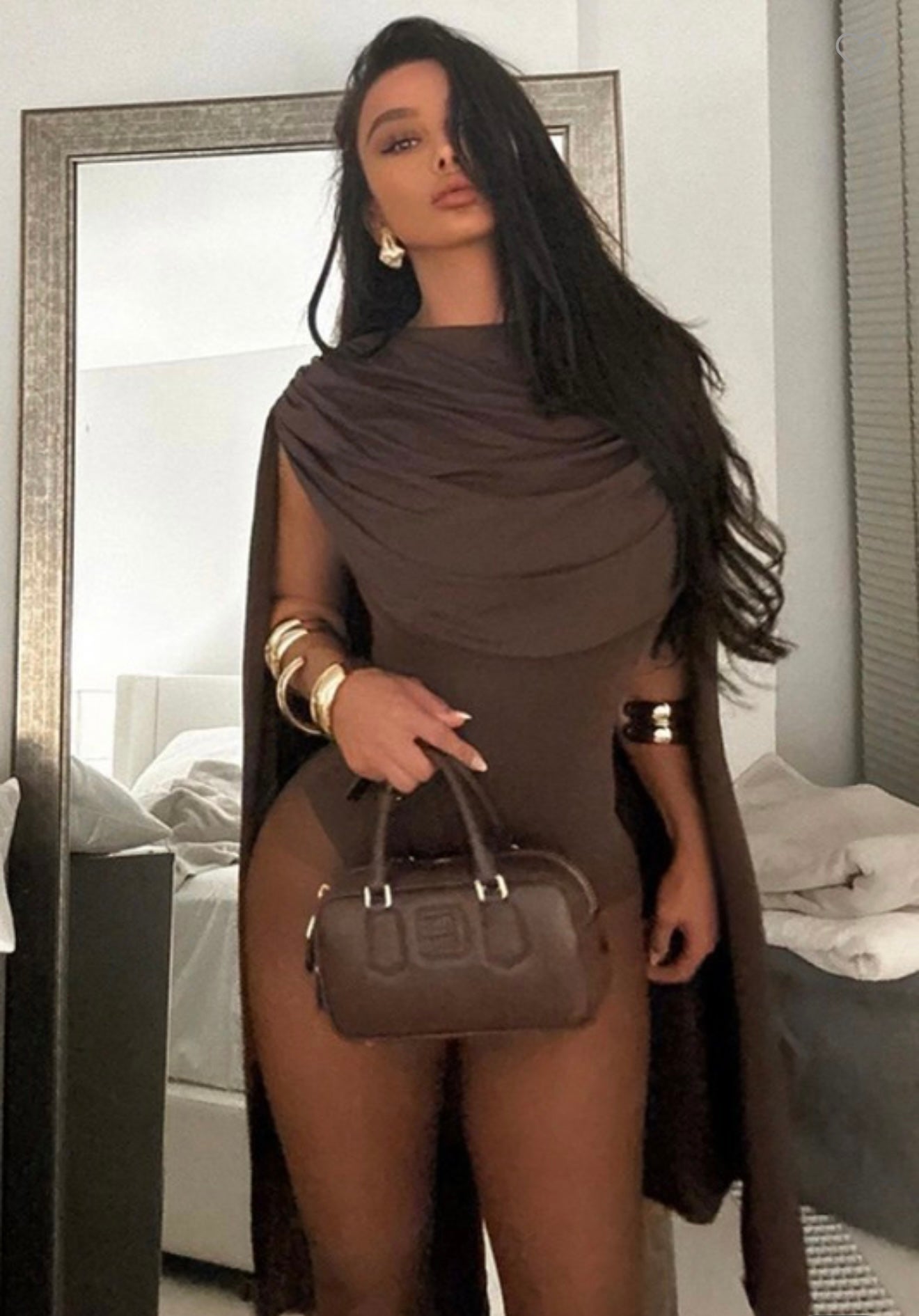Drape Cape Bodysuit