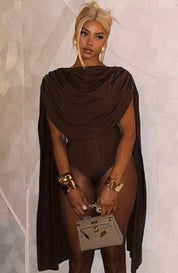 Drape Cape Bodysuit