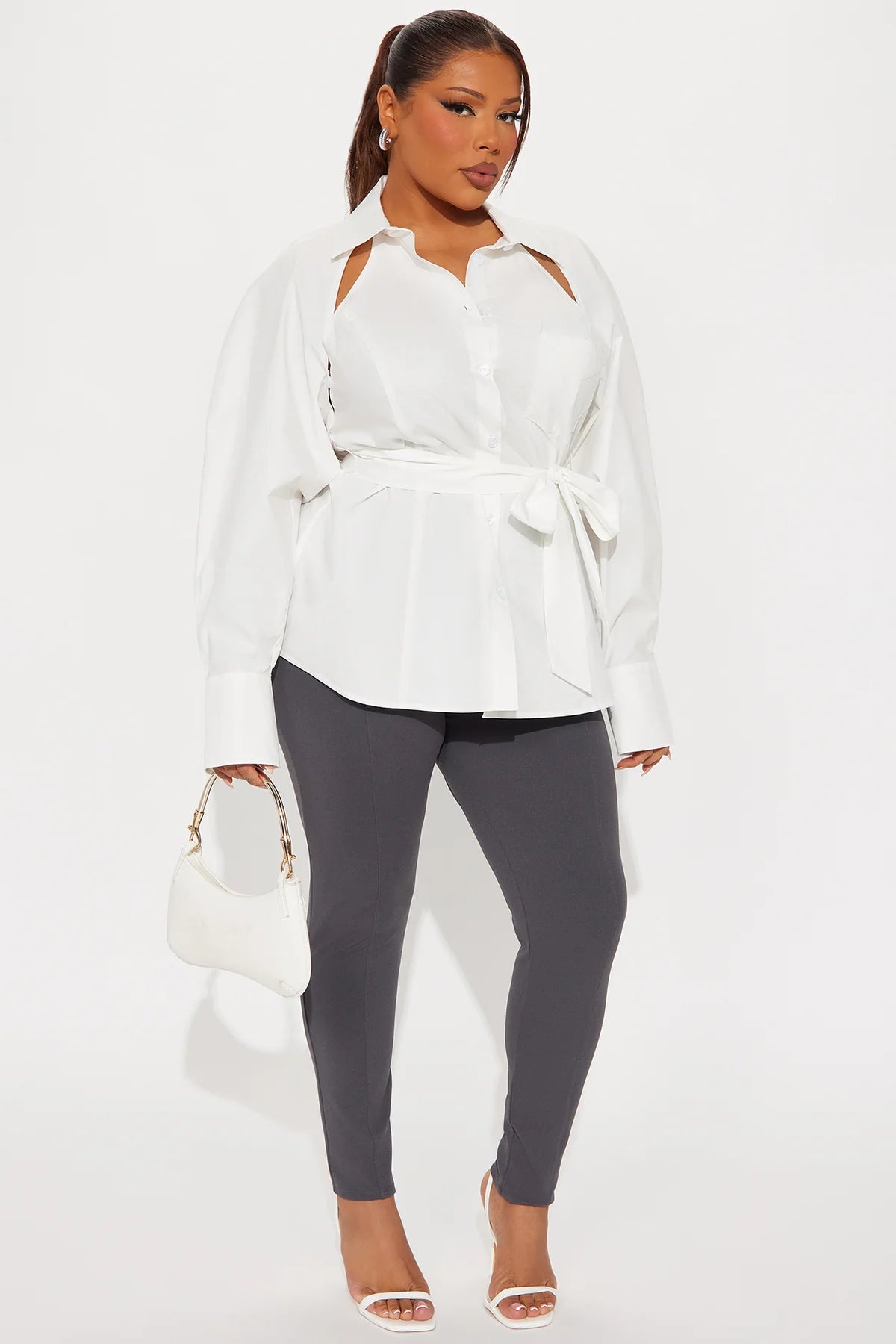 Cut-Out Tailored Shirt