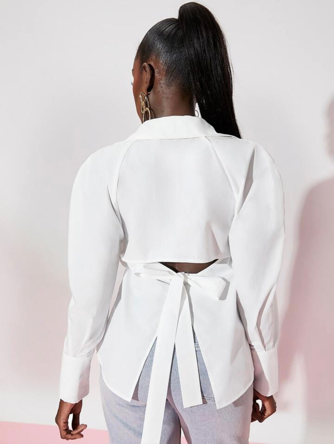 Cut-Out Tailored Shirt