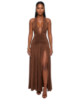 Solara Dress - Brown