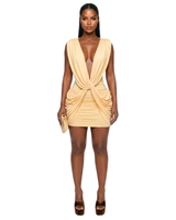 Draped Desires Dress - Butter